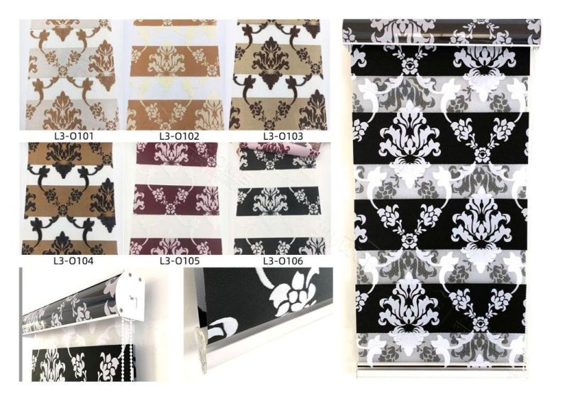 MyWow Curtains Silk Fabric Zebra Blinds Roller Blinds