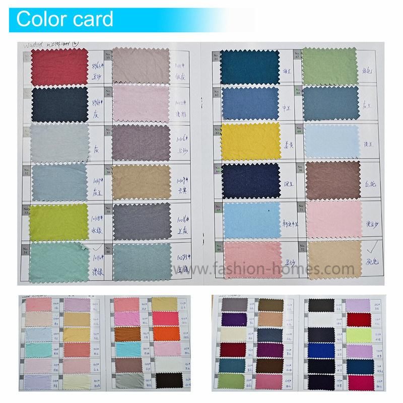 Customized Sizes Colored Microfiber Stripe Plain Dying Fabric Hotel Waterproof Bed Flat Fitted Sheet for Selling