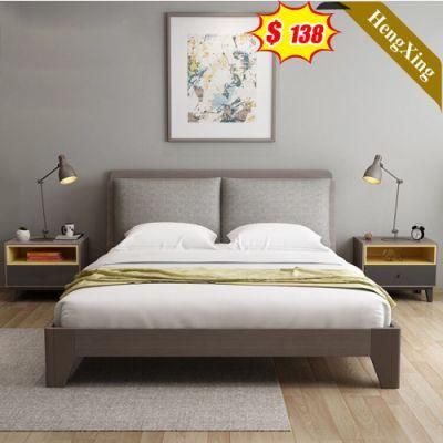Top Quality Home Hotel Bedroom Furniture Set MDF Wooden King Queen Bed Wall Sofa Bed Double Bed (UL-21LV0275)