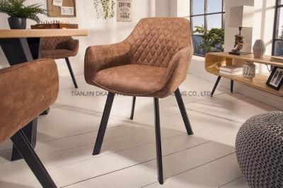 Upholstered Stools Modern Steel Leg Luxury Wood Modern Kitchen Chairs Velvet Dining Chair