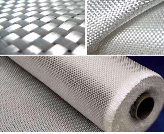 Smokeproof Wall Installed Woven Roving Roll Ciment Fiberglass Fabric High Temperature