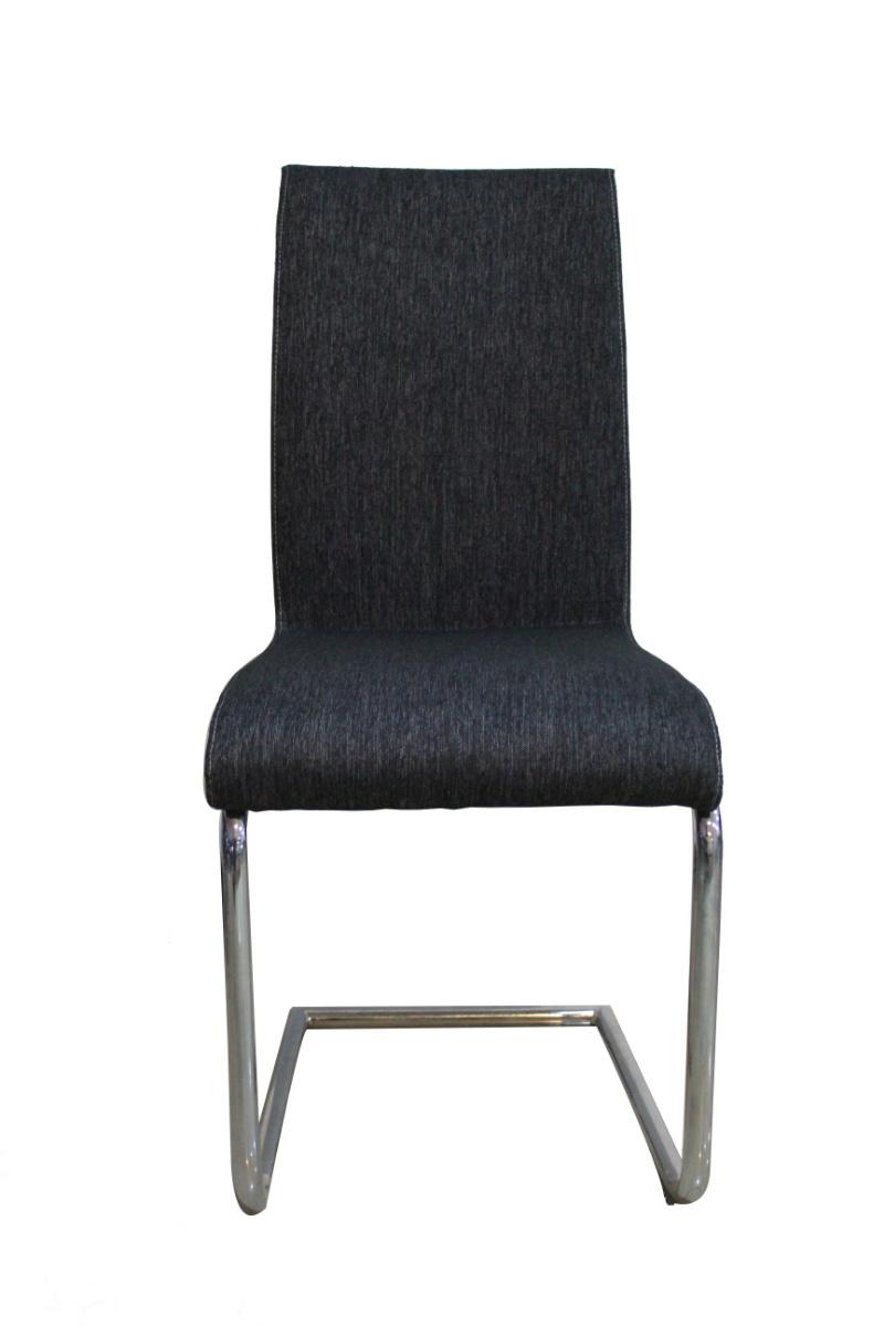 Modern Style Simple Design Chrome Steel Foot PU Leather Dining Chair