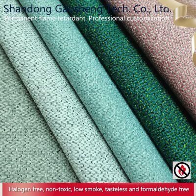 Colorful Specializing Flame Retardant Sofa Linen Look Upholstery Fabric for Cushions