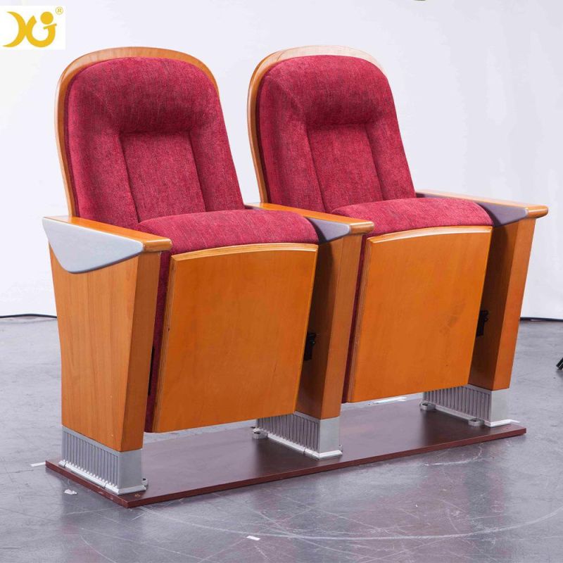 Hot Sale Fabric Conference Chair Lecture Hall Auditorium Seat School Chair with Aluminium Leg