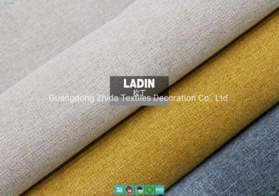 Home Textile Durable Plain Linen Style Sofa Covering Furniture Fabric