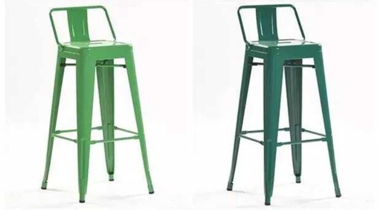 Metal Stackable Outdoor Bar Chair and Table Vintage Stackable Metal Painting Stools for Bar