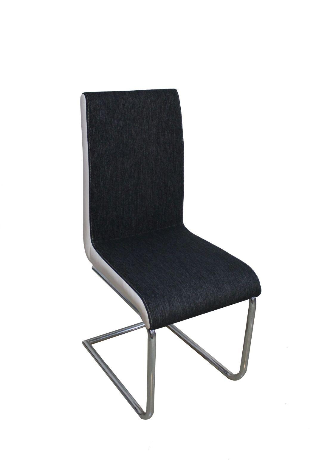 Modern Home Office Dining Room Furniture Fabric PU Back and Seat Dining Chair