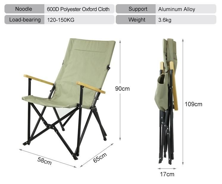 Wholesale Outdoor Aluminium Chair Portable Collapsible Folding Leisure Beach Chair