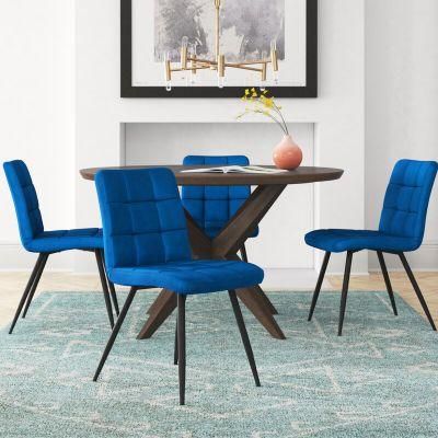Comfort Design Velvet Upholstered Side Chair Cafe Shop Dining Chair