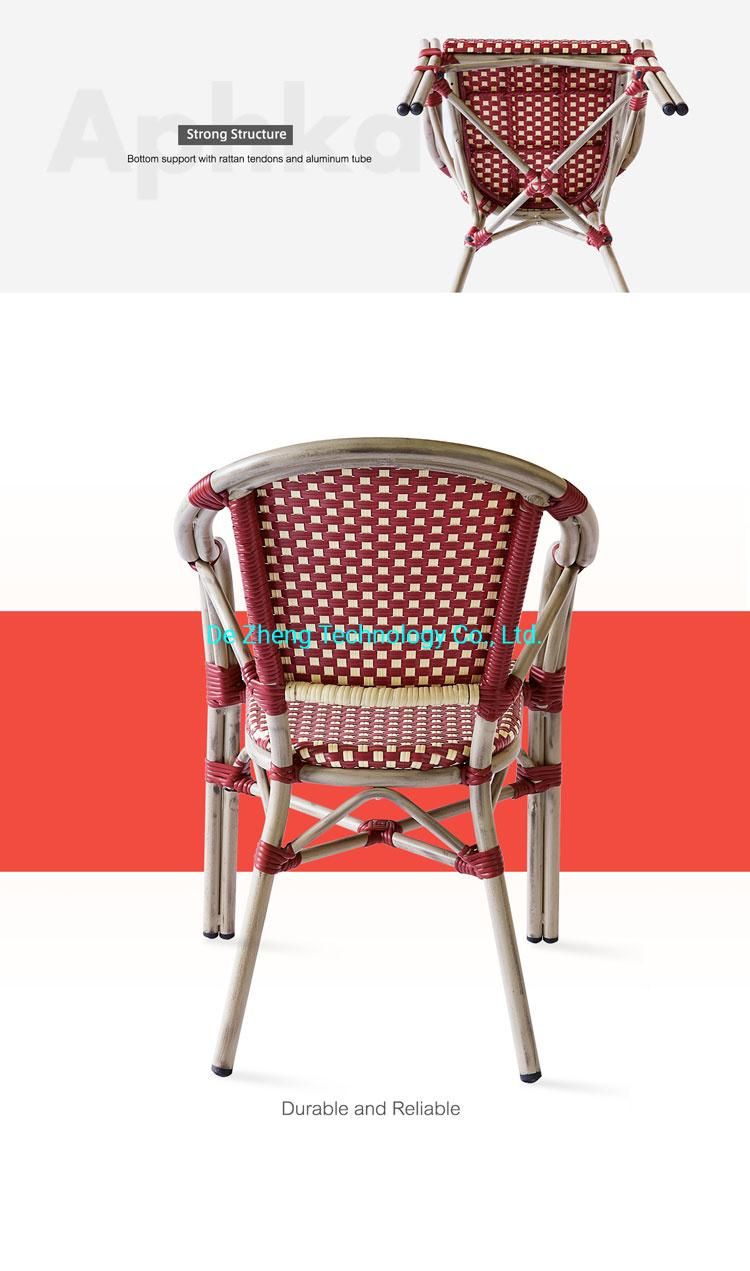 Low Price Party Chair Aluminum Slat Restaurant Bar Outdoor Dining Garden Furniture
