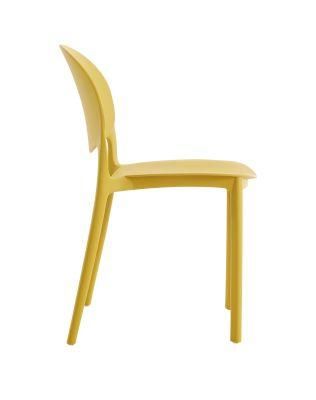 High Quality China Back Breathable Colorful Dining Stackable Plastic Chairs