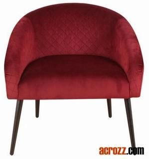 China Linen Velvet Fabric Upholstered Chaise Lounge Chair