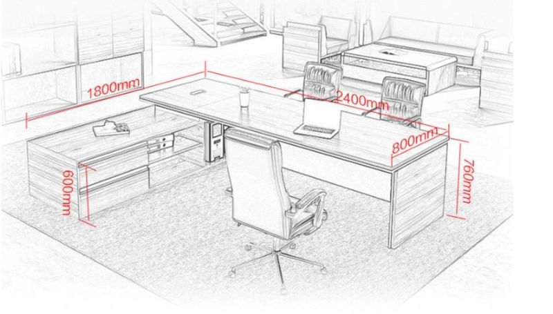 Office Furniture Manager Boss Desk President Desk Large Shift Desk