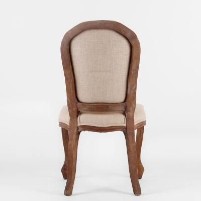 Kvj-7150 Fabric Seat Dining Room Antique Louis Xi Chair