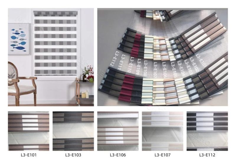 China Wholesale Zebra Window Blind Fabric with Accessories