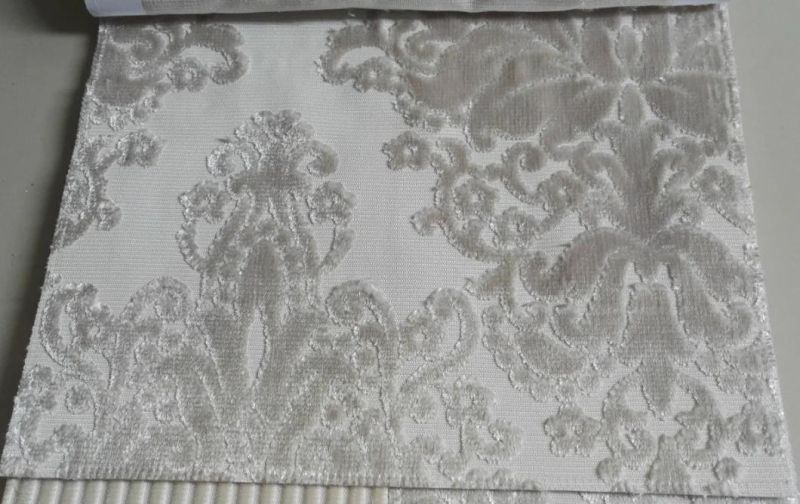 Home Textile Cut Velvet Flower Glue Embossed Furniture Fabric