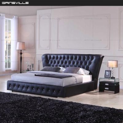 Wholesale Classical Pull Point Design with Button Headboard Bed USB Bed Gc1632