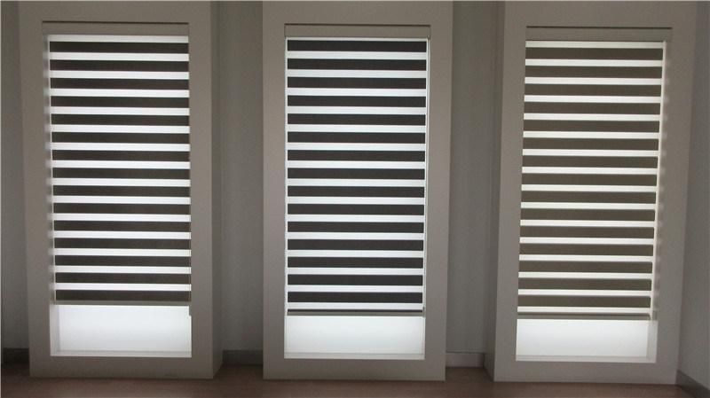 Zebra Blinds 100% Polyester Fabric Manual Semi-Blackout Roller Blinds for Canada