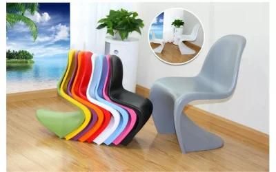 Chaise Salle a Manger Modern Furniture Durable Stackable Plastic Meeting Room Chair S Shape High Back Dining Chair
