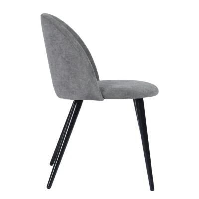 Wholesale Dining Room Chair Modern Luxury Furniture Fabric Velvet Stainless Steel Dining Chair