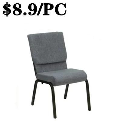 Indoor Factory Religion Meeting Silla Modern Stackable Church Chair