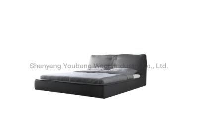 Italian Designer Modern Soft Bed Wooden Customized Color Velvet Double Queen King Size Storage Bed