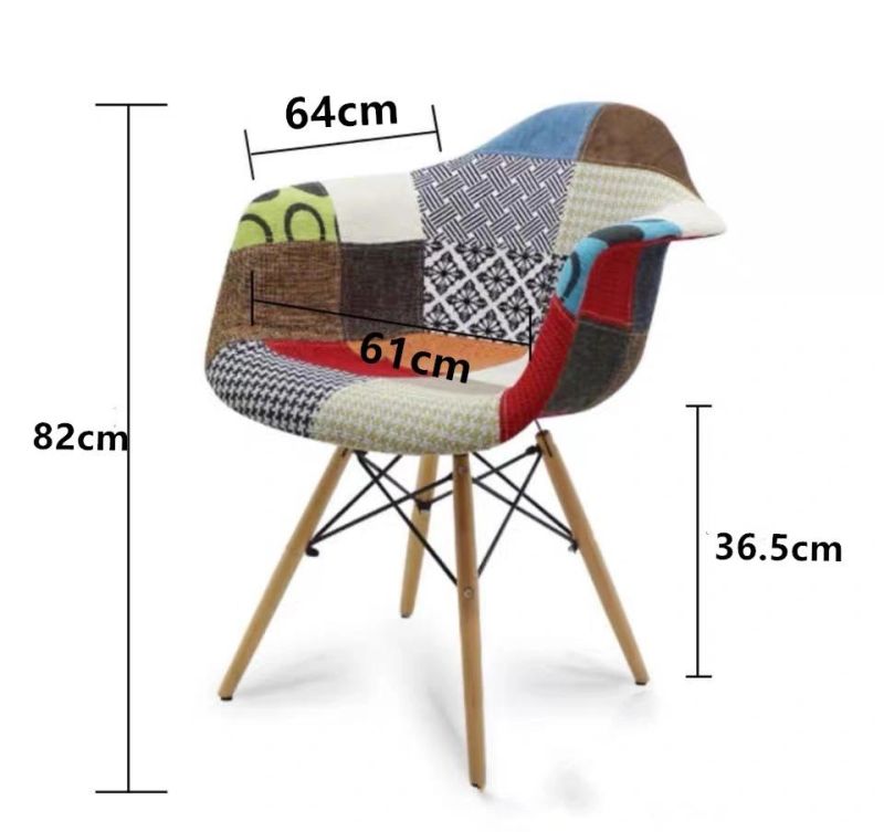 Fabric Modern Design Dining Coffee Living Coating Restaurant Reception Chair