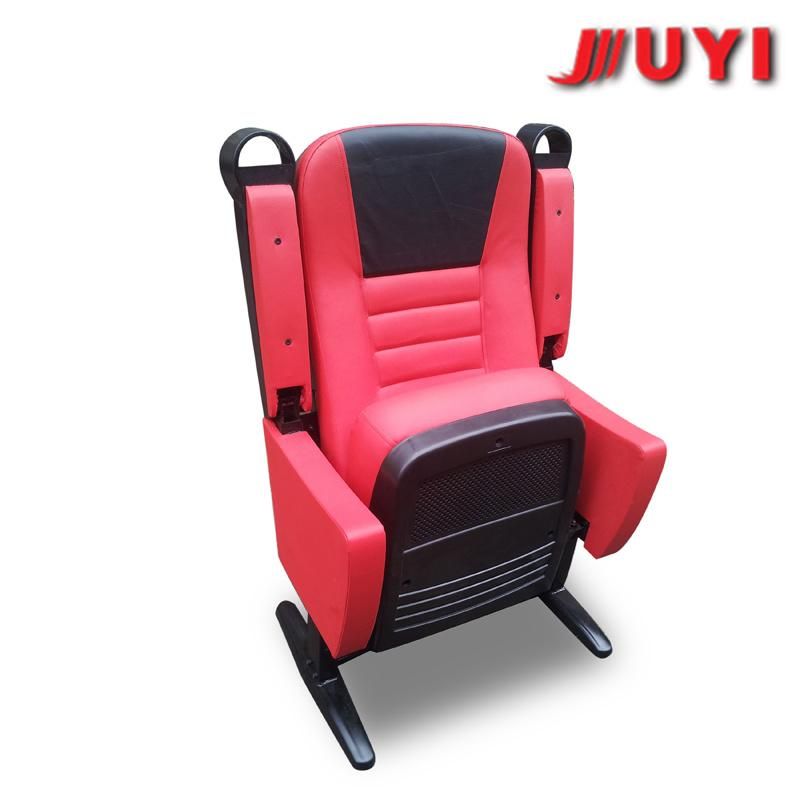 Wholesale Factory Price Cinema Chair Leather Outer Cover High Rebound Sponge PP Armrest Wood and Leather Folding Chairs Jy-617
