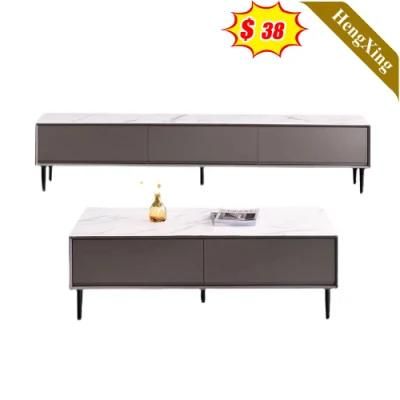 Quality Popular Wood Home Living Room Bedroom Furniture Marble Top TV Stand Coffee Table