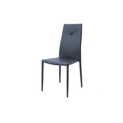 Modern Design PU Leather Dining Home Furniture Living Room Dining Chair with Metal Legs