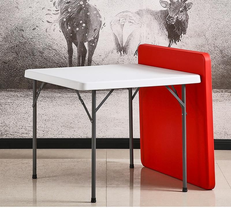 Home Furniture Metal Leg Restaurant Hotel Dining Folding Table