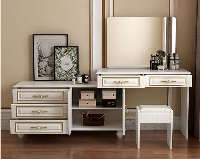 Wholesale Classical Vintage Bedroom Furniture Simple Wooden Customized Dressing Table