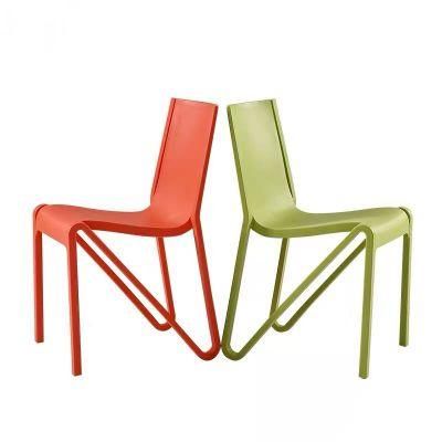 Cheap Outdoor Colorful Modern Design Leisure Stacking Dining Plastic Chair