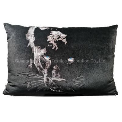 Hotel Bedding Lion Pattern Upholstery Sofa Fabric Pillow