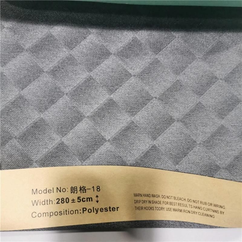 Upholstery Check Design Polyester Factory Price Sofa Curtain Fabric