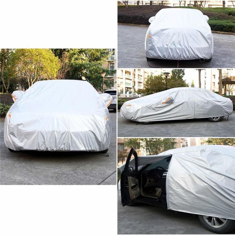 Two Layers Car Cover in PEVA Fabric with Fleece Waterproof All Weather