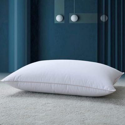 China Factory Wholesale Brushed Microfiber Fabric Polyester Hollow Ball Fiber Filled Standard Size Home / Hotel Bed Neck Pillow Insert