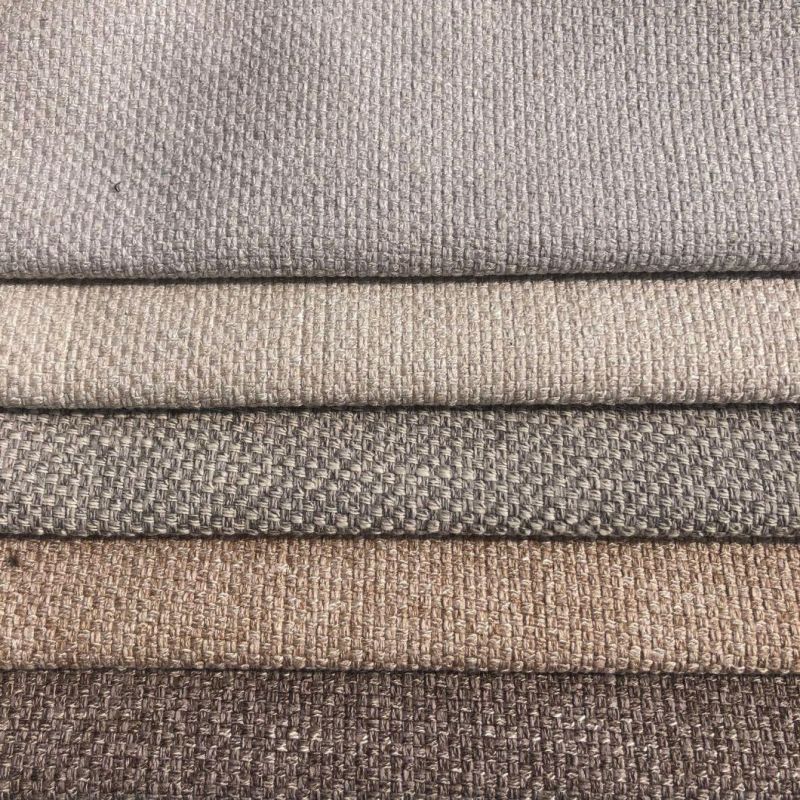 Two Tones Polyester False Linen Fabric Furniture Fabric Upholstery Fabric (HL139)