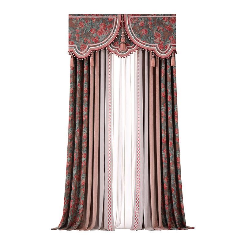High-End Luxury Blackout Velvet Curtain Fabric Velvet Curtains for Hotel Villa Apartment Bedroom Living Room Velvet Curtain
