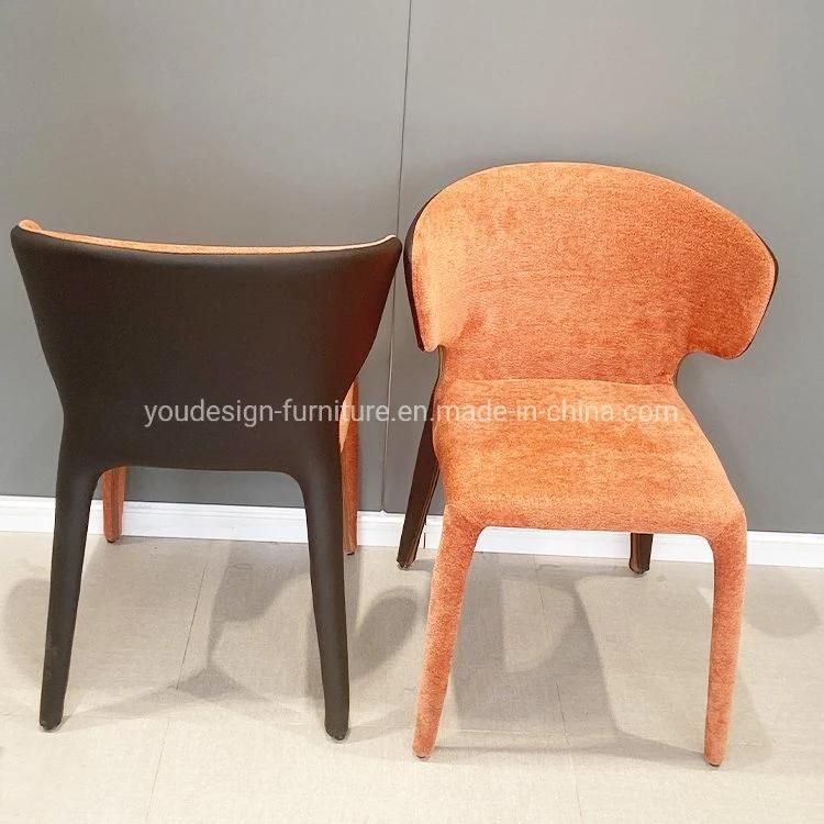 Modern Cheap Price Hotel restaurant Home Furniture Leather Fabric Covers Wooden Legs Dining Room Chair Set Design Furnitures