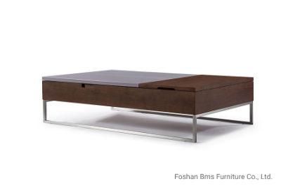 China Home Furniture Modern Living Room Furniture Wood Top Coffee Table