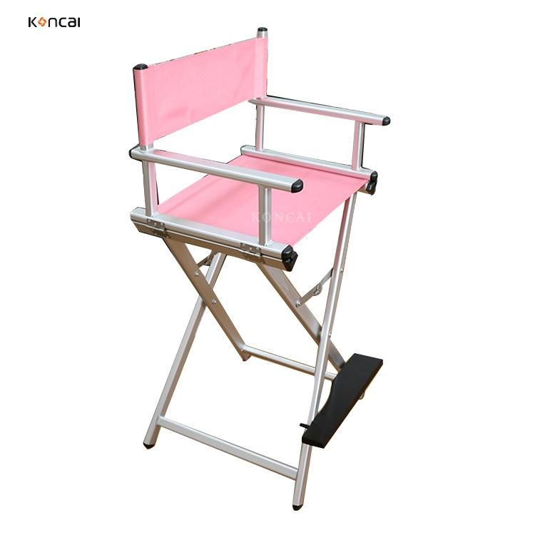 Folding Salon Barber Chair Aluminum Makeup Chair Beaurty Artist Chair