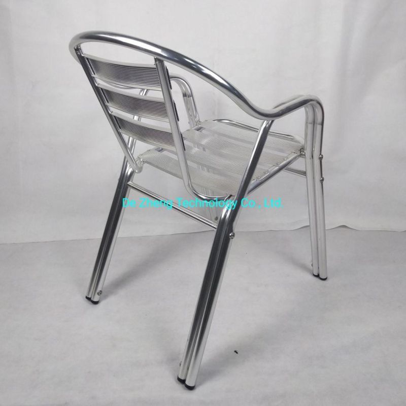 Modern Outdoor Furniture Garden Aluminum Bar Chair Patio French Bistro Aluminum Restaurant Beach Dining Chair