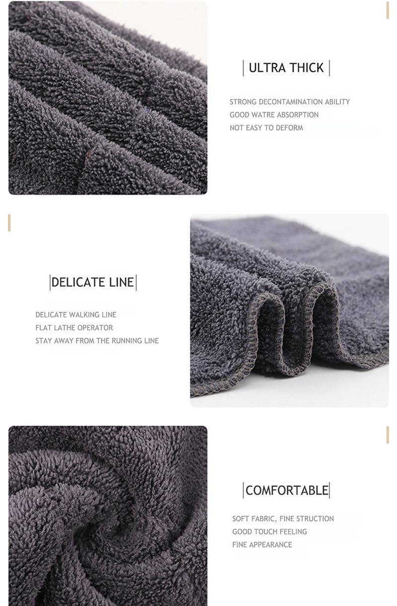 Microfiber Floor Wiping Mop Replacement Cloth with Coral Fleece Fabric 500GSM 600GSM