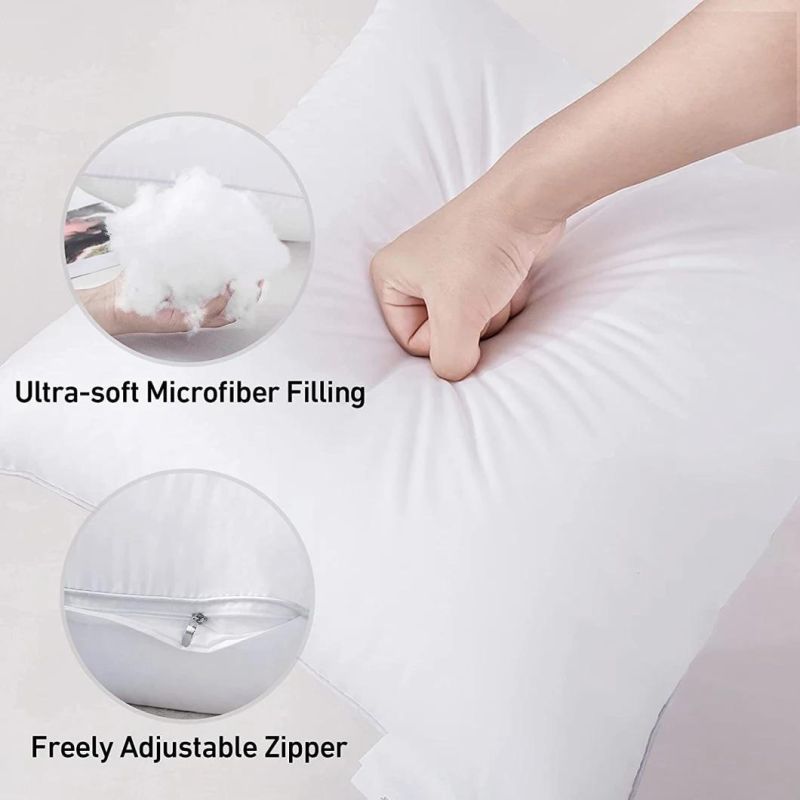 Oeko Certificated Cheapest Microfiber Fabric Polyester Gel Fiber Filled 16"X16" Scatter Sofa Cushion