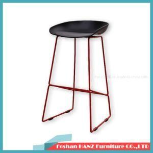 Classic Breakfast Bar with Red Matel Feet Colorful Bar Furniture Chair