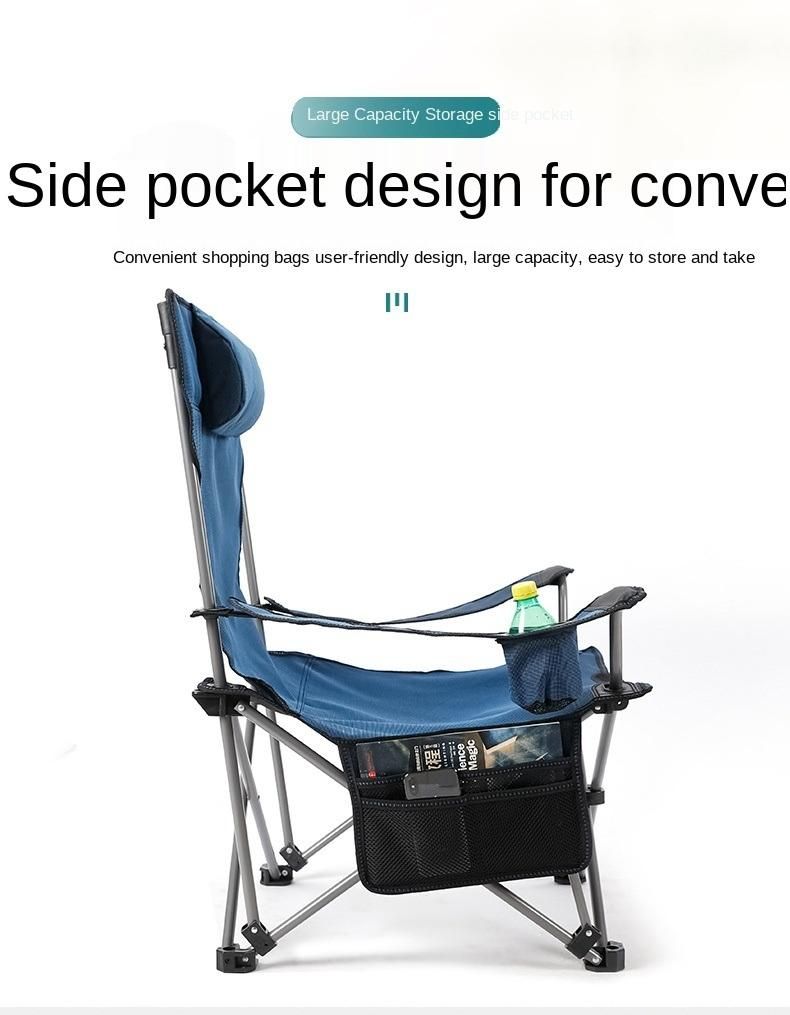 Outdoor Folding Chair Beach Chair Recliner Portable Camping Picnic Chair