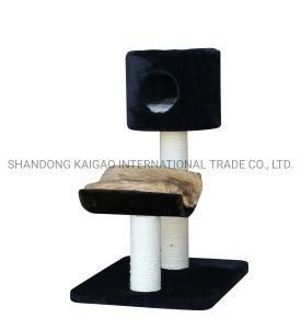 Black Elegant Plush Cat Furniture