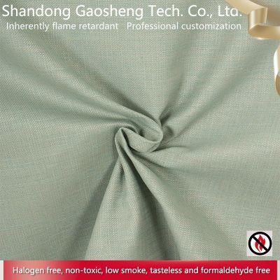 Inherently Flame Retardant Solid Curtain Fabric for Beauty Salon Hair Salon Bed Dividing