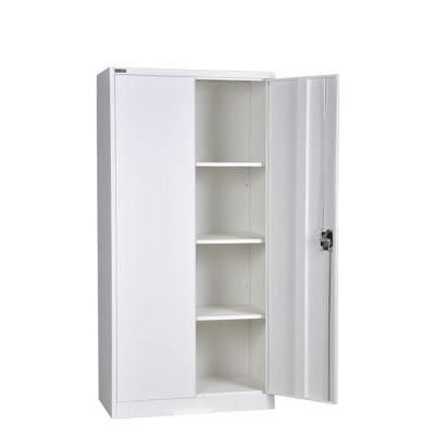 Hot Sale 2 Swing Door Wardrobe Lockable Storage Metal Cabinets Home Office Furniture